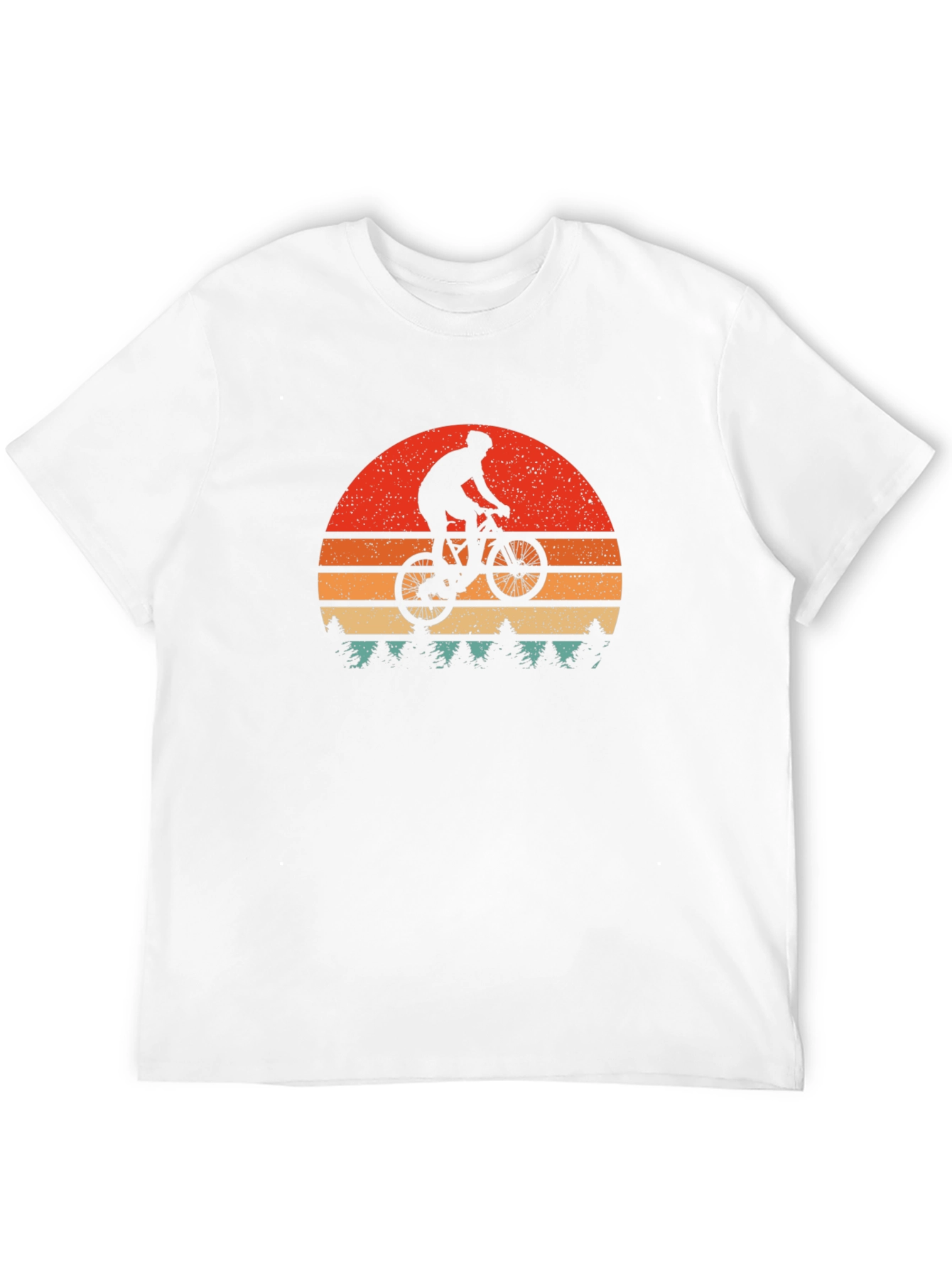 Mountain Bike Sunset Graphic Tee