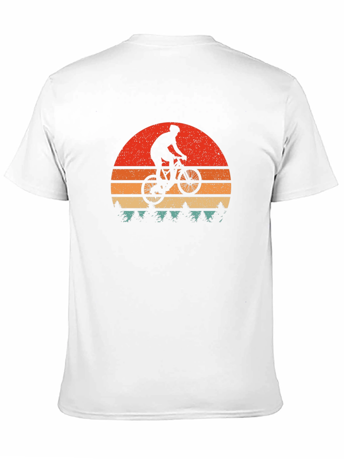 Mountain Bike Sunset Graphic Tee