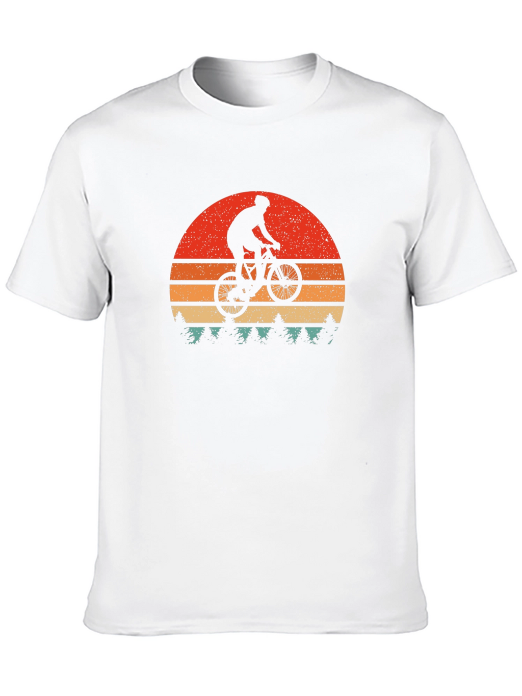 Mountain Bike Sunset Graphic Tee