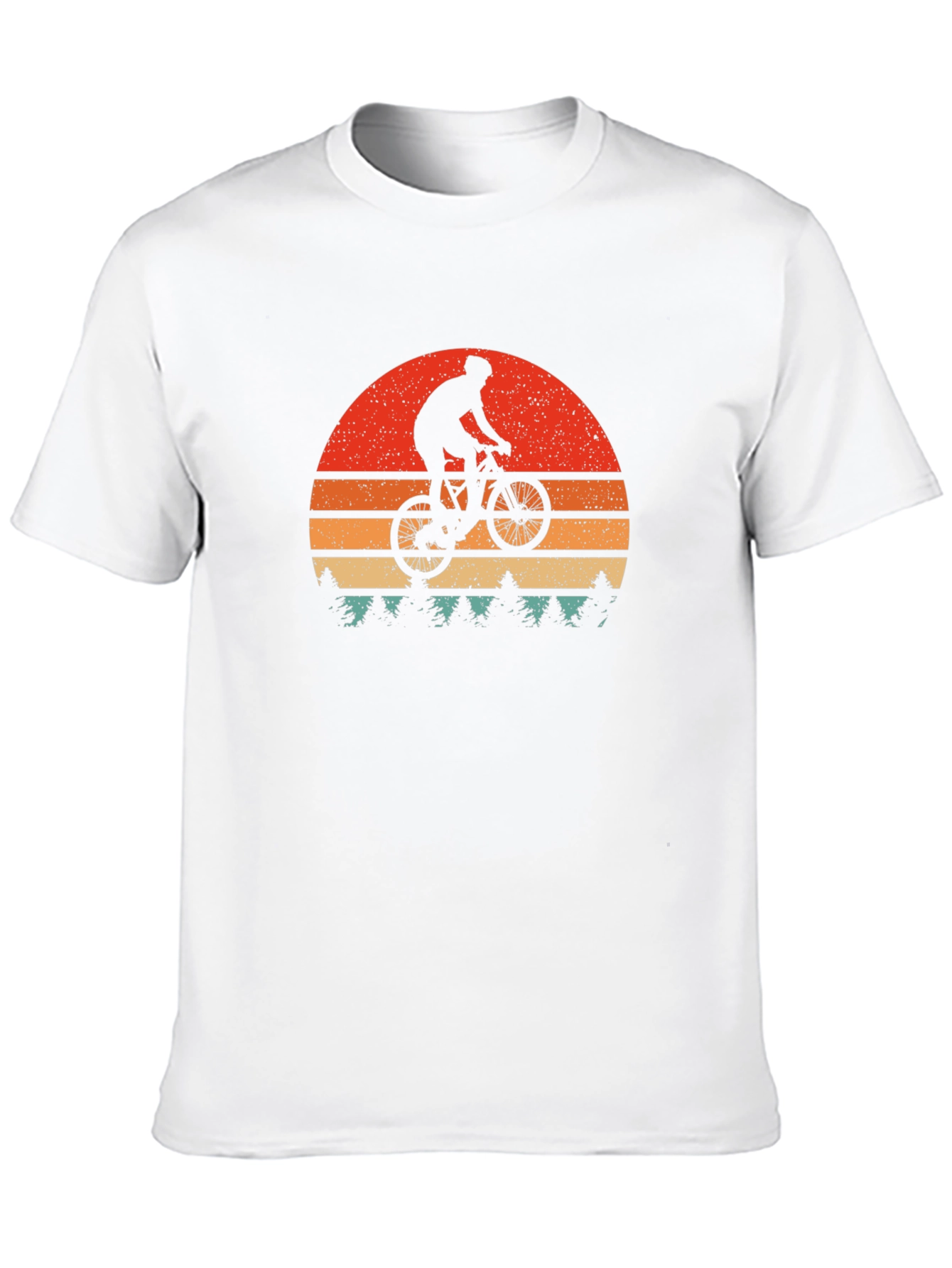Mountain Bike Sunset Graphic Tee
