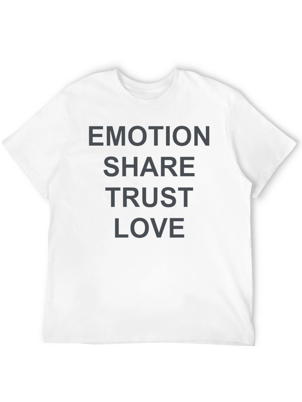 Emotion Share Trust Love Black T-Shirt
