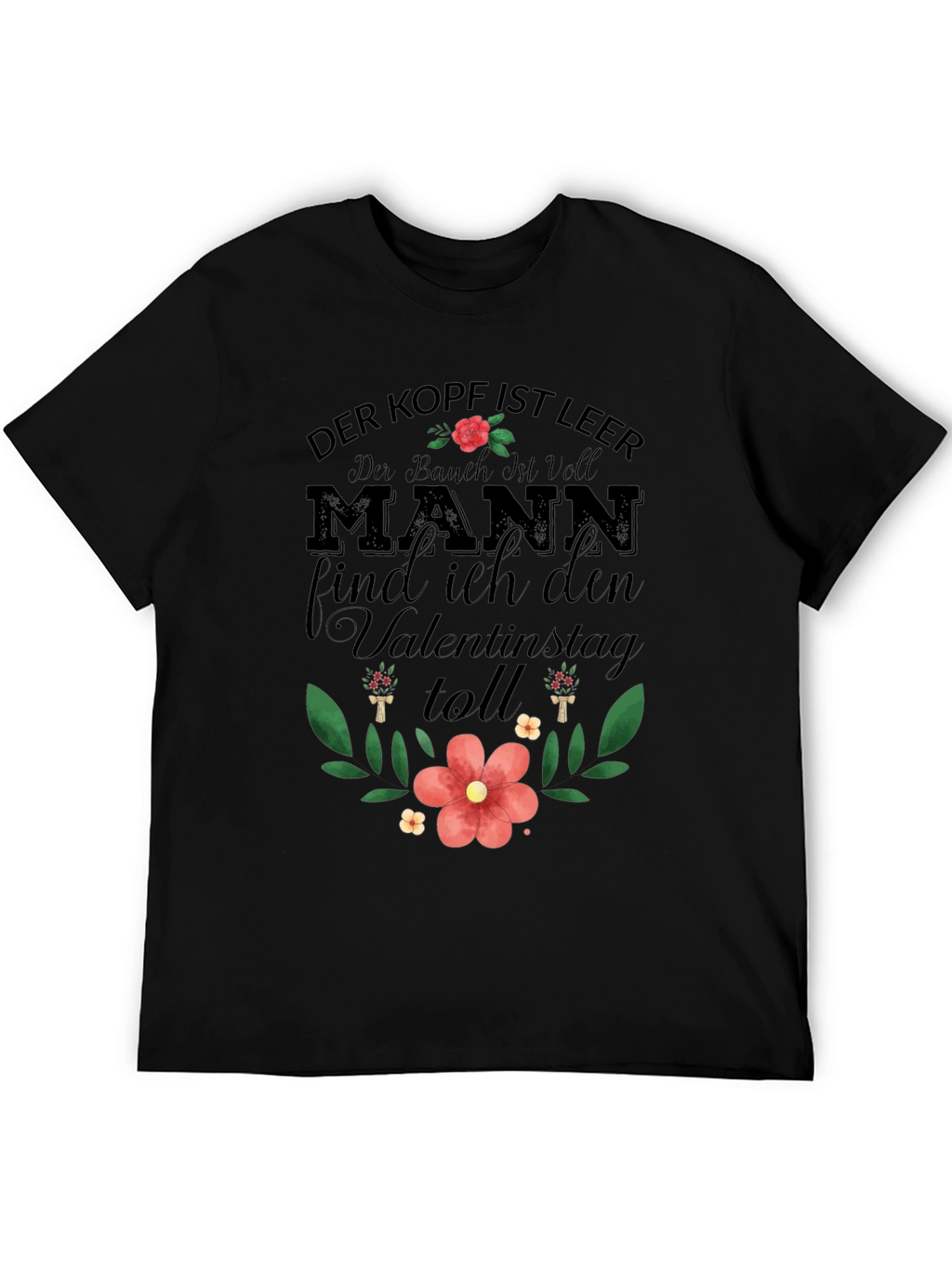 Mens Der Kopf Ist Leer Valentines T-Shirt
