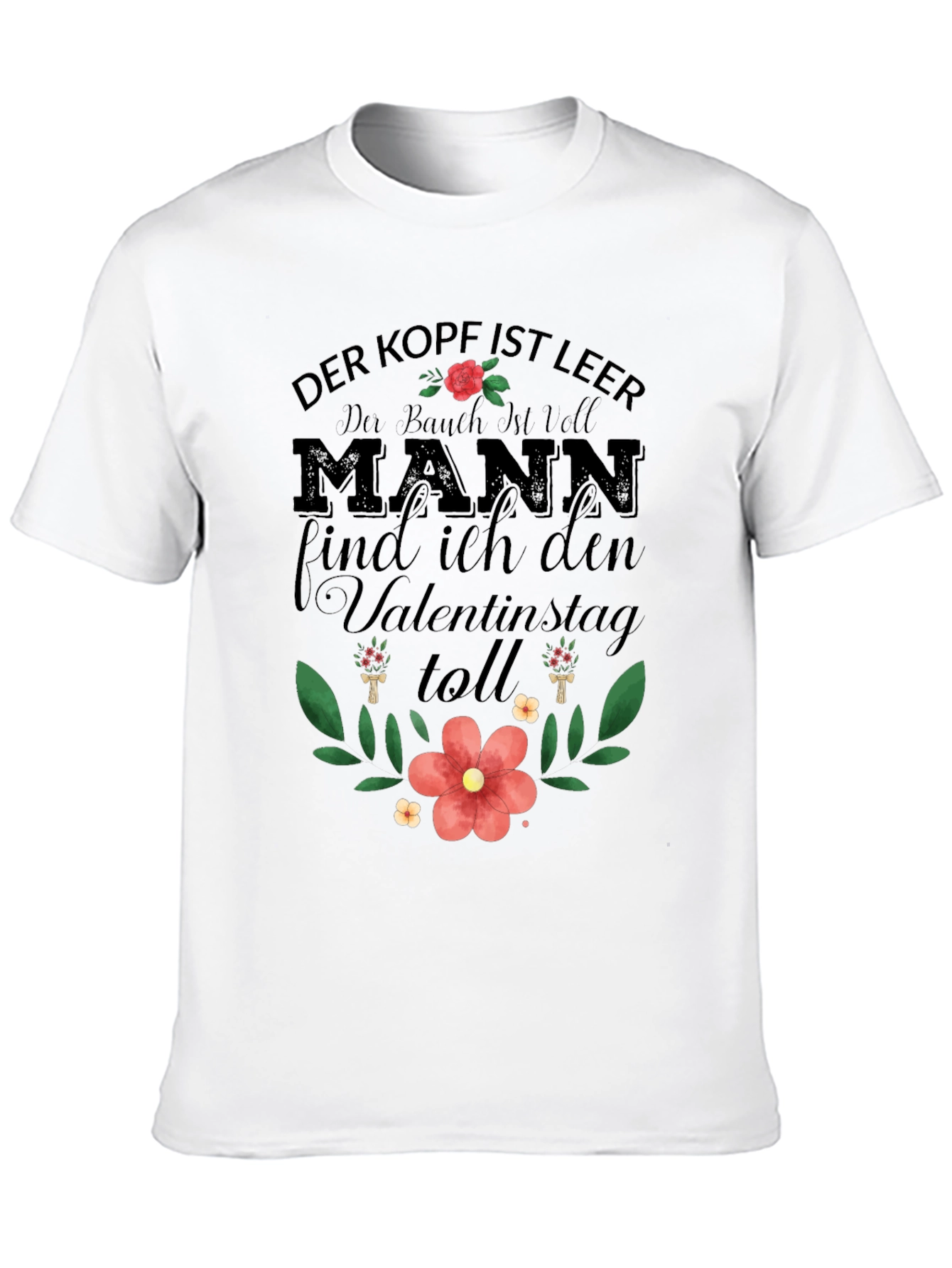 Mens Der Kopf Ist Leer Valentines T-Shirt