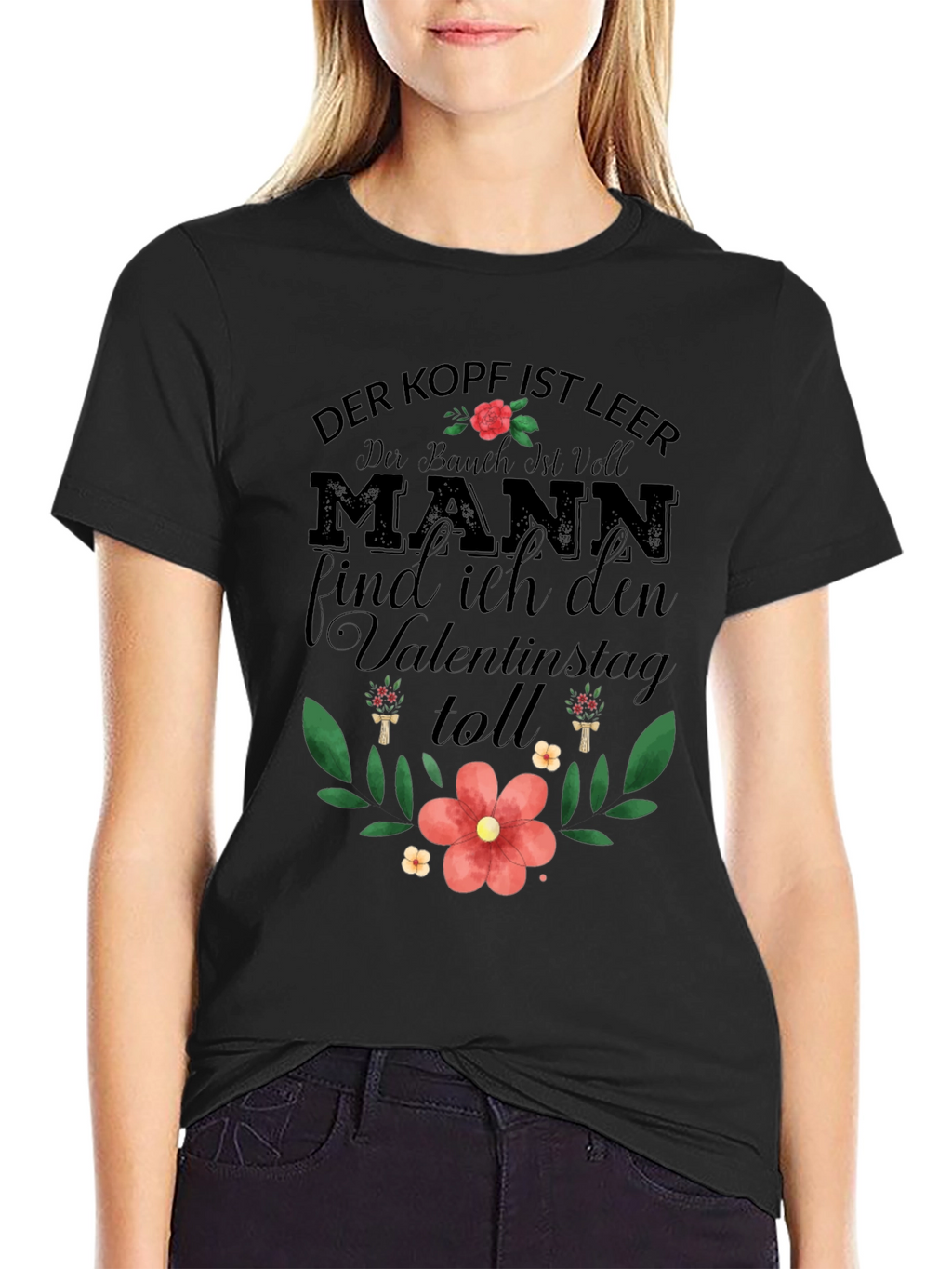 Mens Der Kopf Ist Leer Valentines T-Shirt