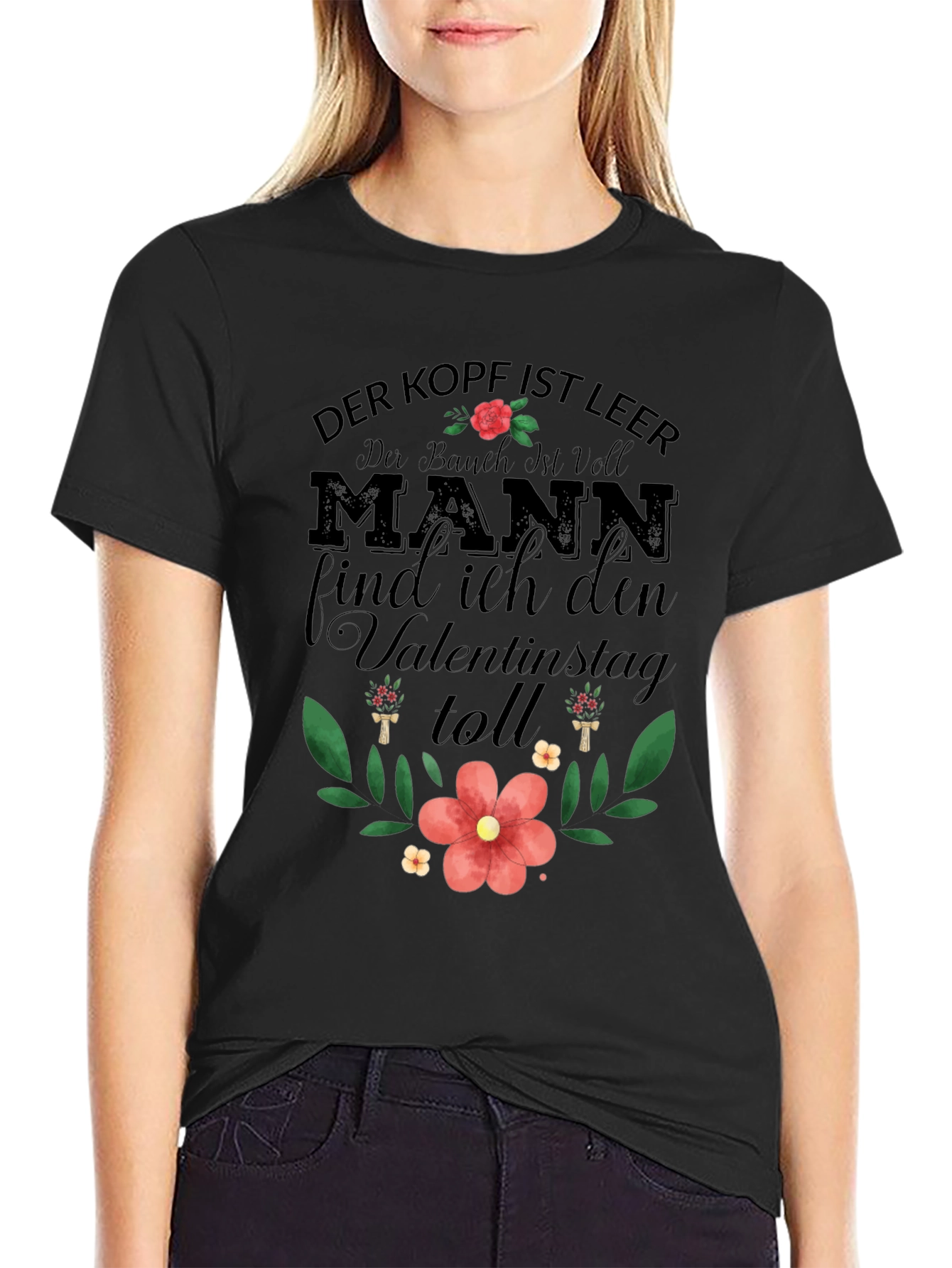 Mens Der Kopf Ist Leer Valentines T-Shirt