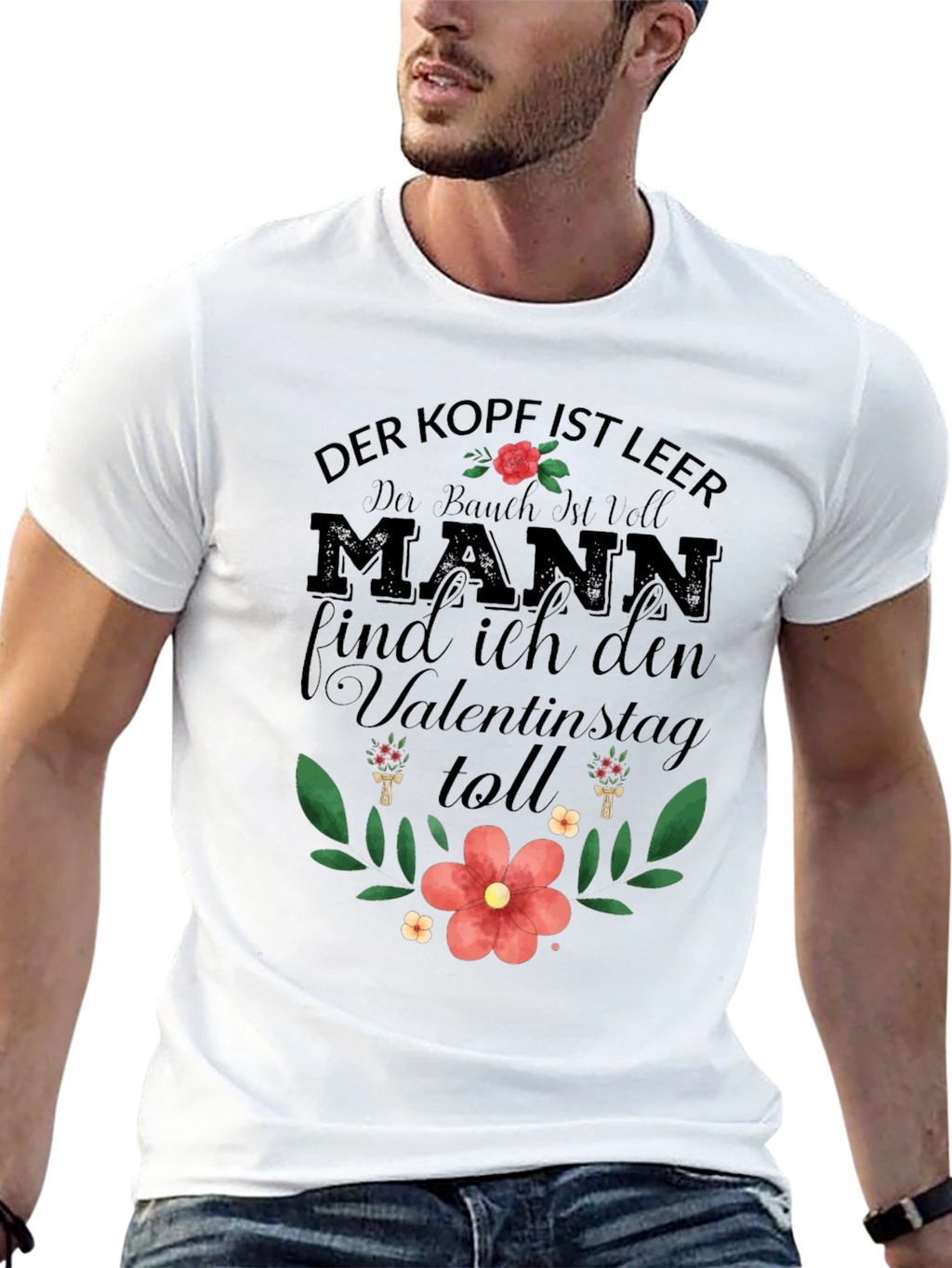 Mens Der Kopf Ist Leer Valentines T-Shirt