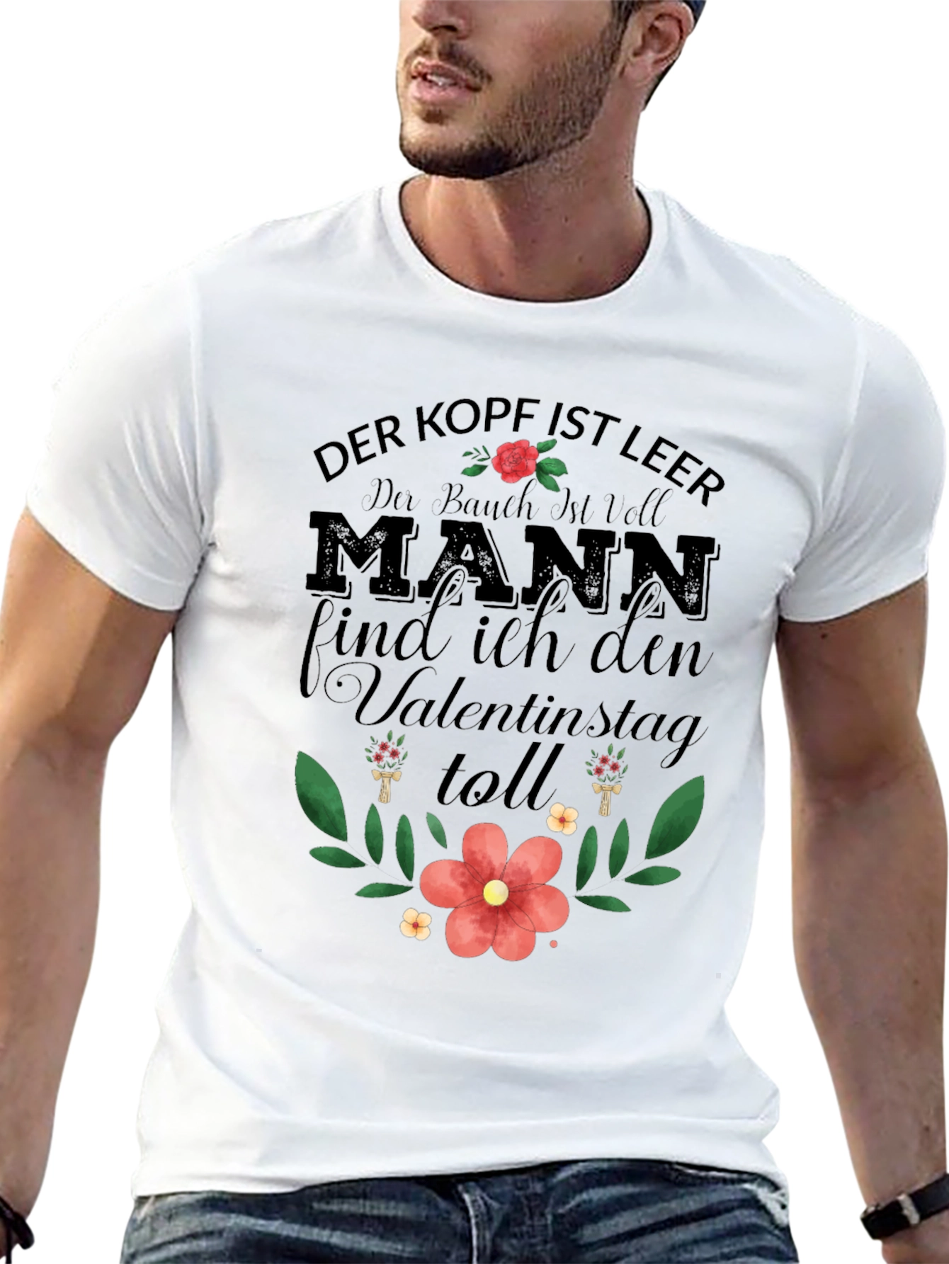 Mens Der Kopf Ist Leer Valentines T-Shirt