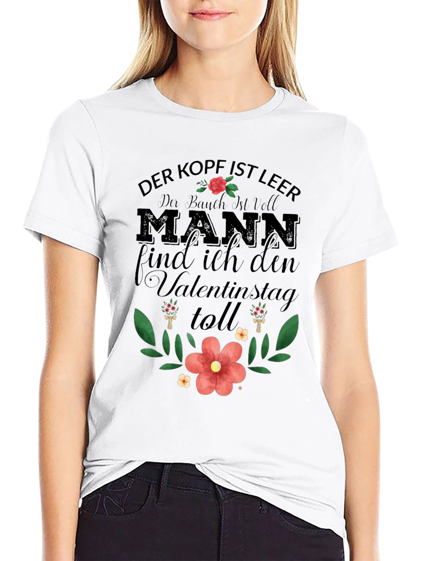Mens Der Kopf Ist Leer Valentines T-Shirt