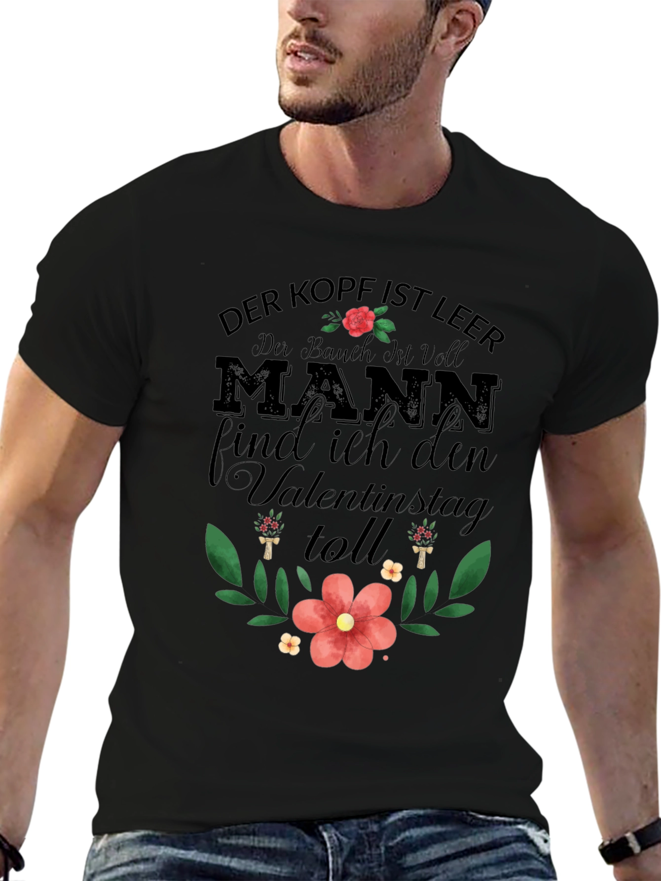 Mens Der Kopf Ist Leer Valentines T-Shirt