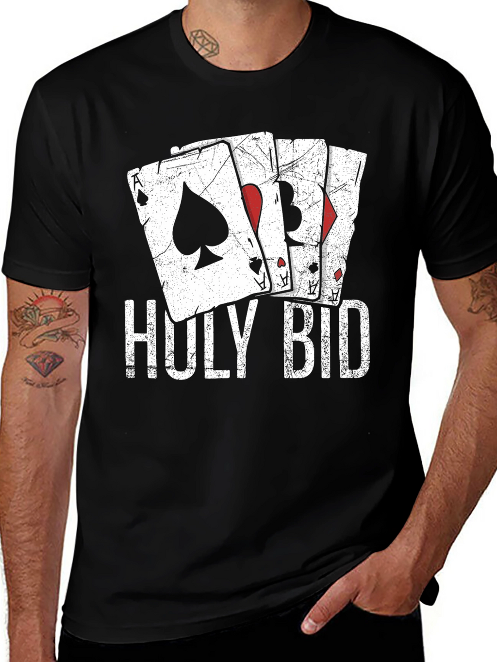 Holy Bid Card T-Shirt - Ace Design