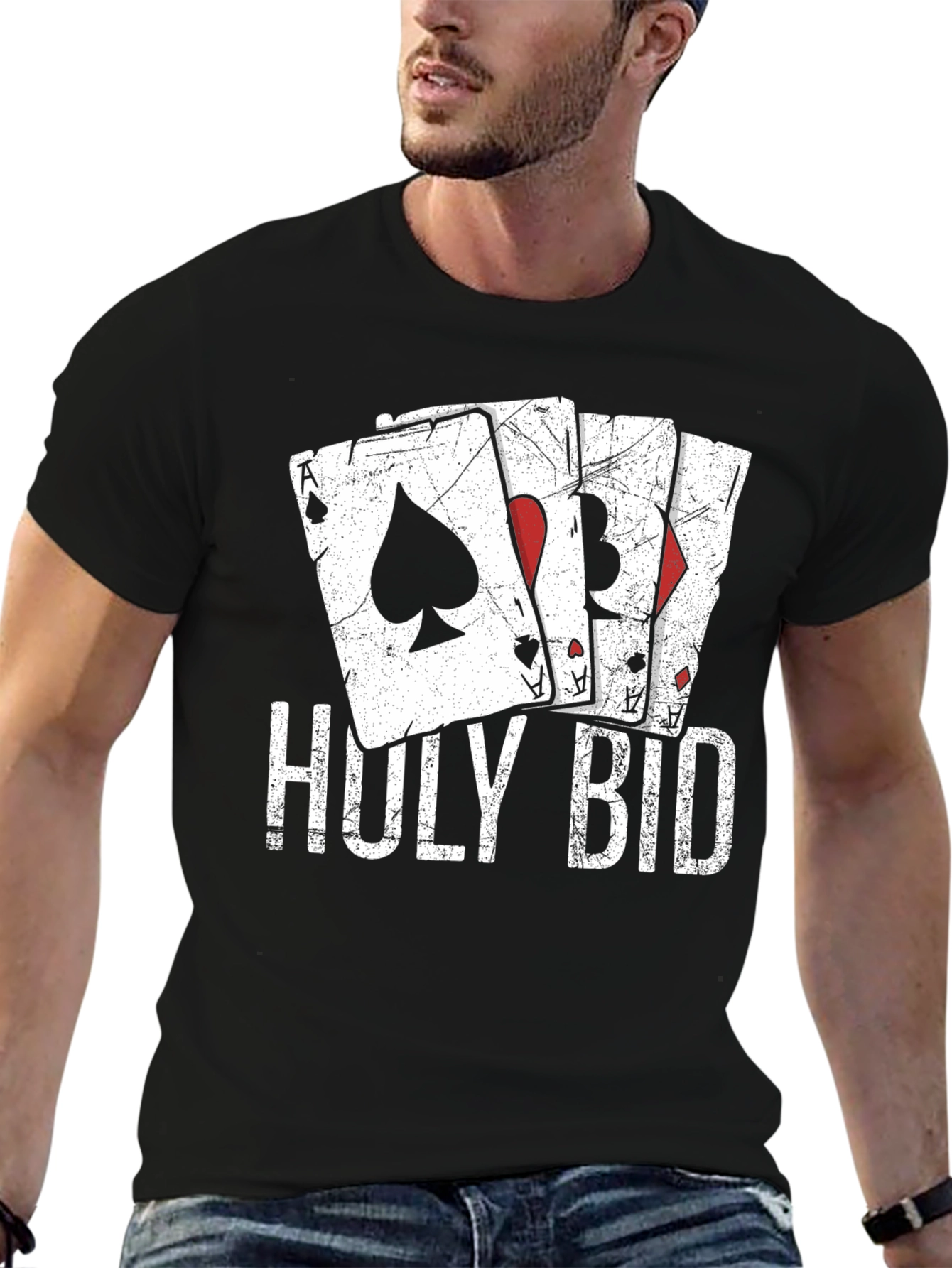 Holy Bid Card T-Shirt - Ace Design