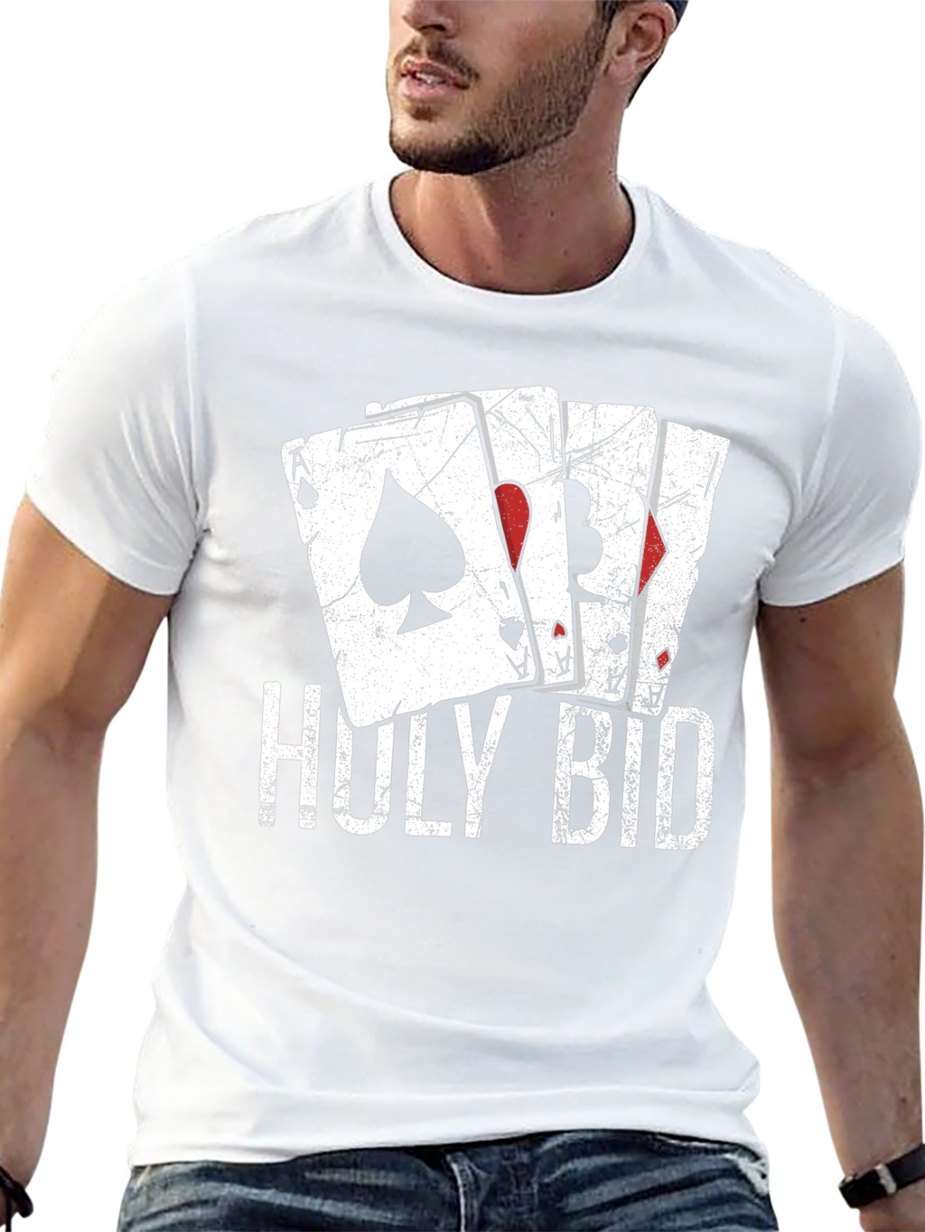 Holy Bid Card T-Shirt - Ace Design