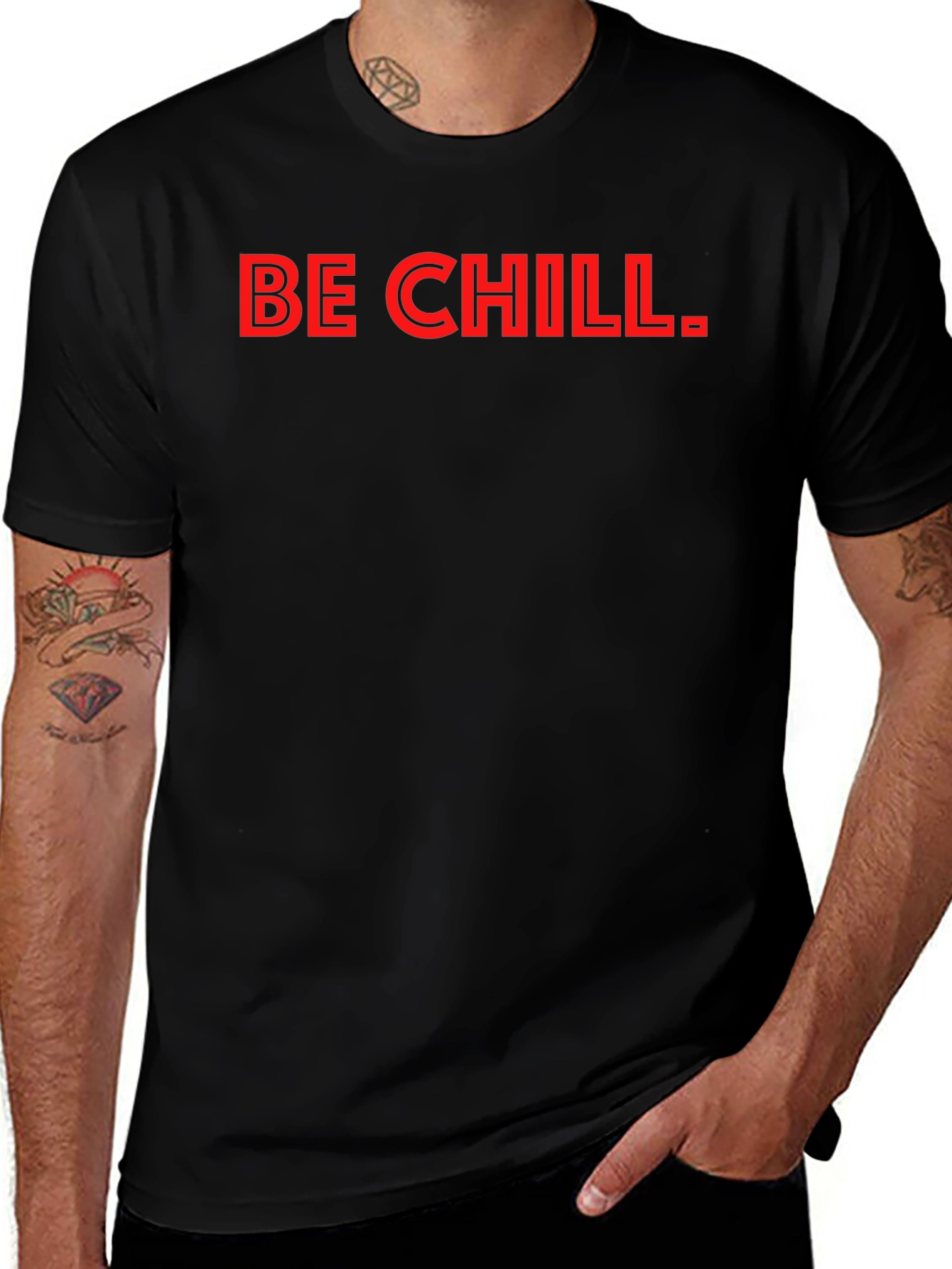 Be Chill T-Shirt - Mens Black Graphic Tee