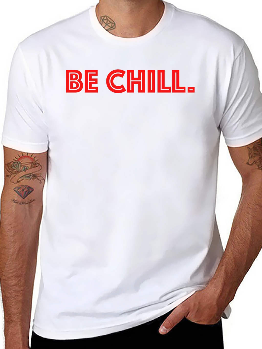 Be Chill T-Shirt - Mens Black Graphic Tee