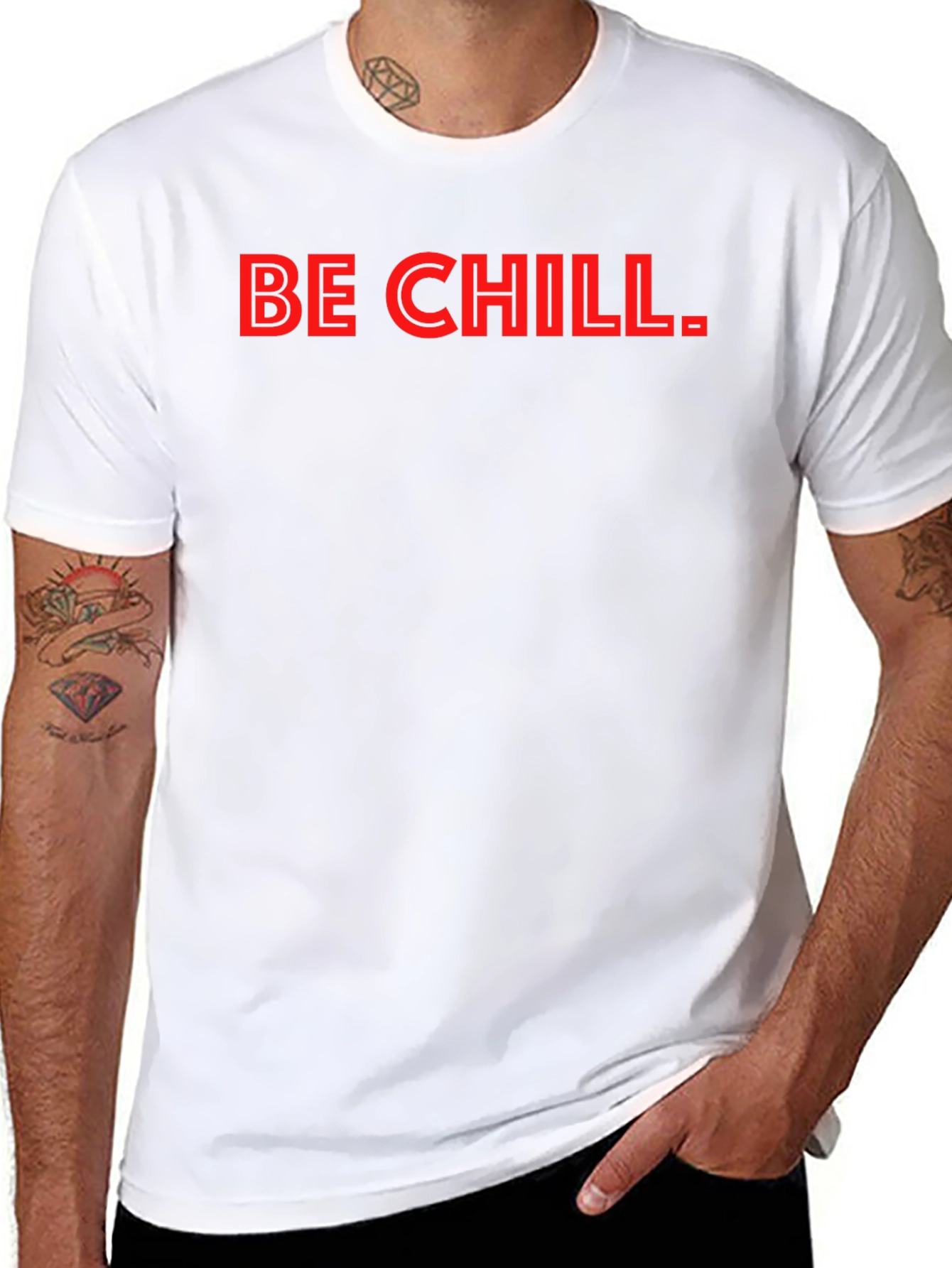 Be Chill T-Shirt - Mens Black Graphic Tee
