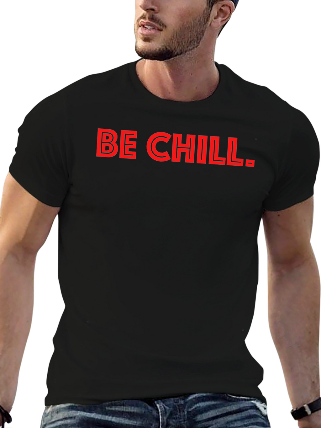 Be Chill T-Shirt - Mens Black Graphic Tee