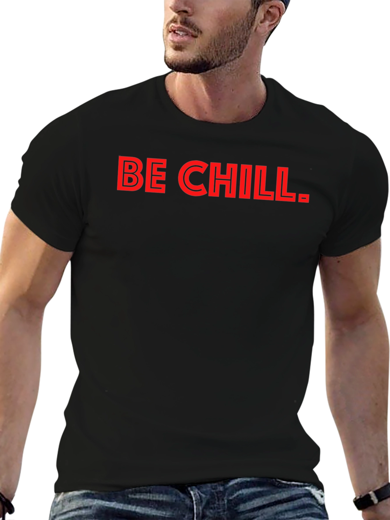 Be Chill T-Shirt - Mens Black Graphic Tee