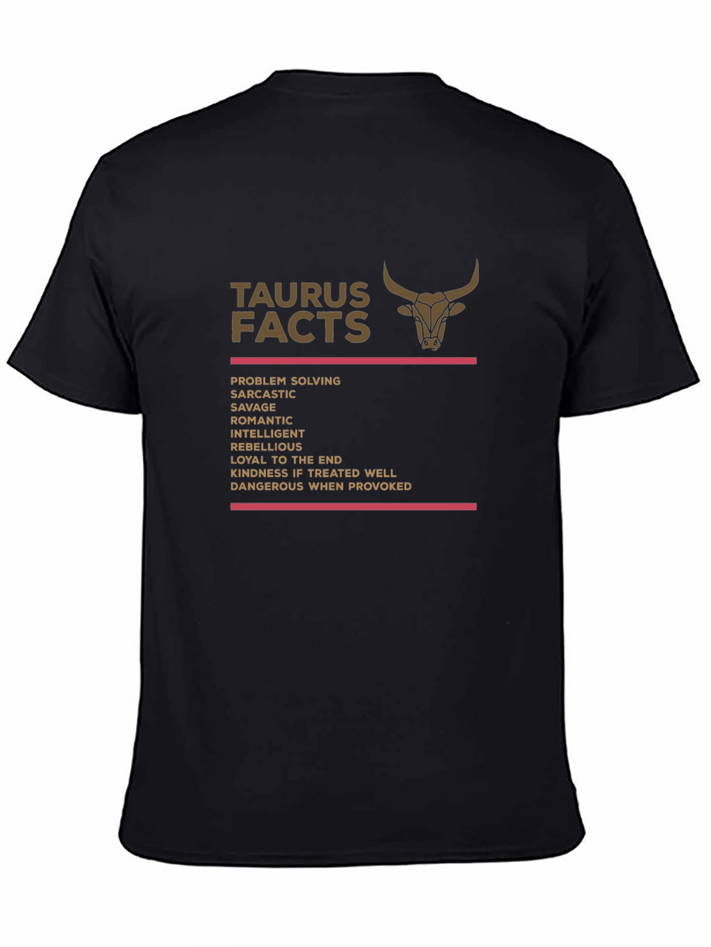 Taurus Facts Graphic Tee - Zodiac Sign T-Shirt