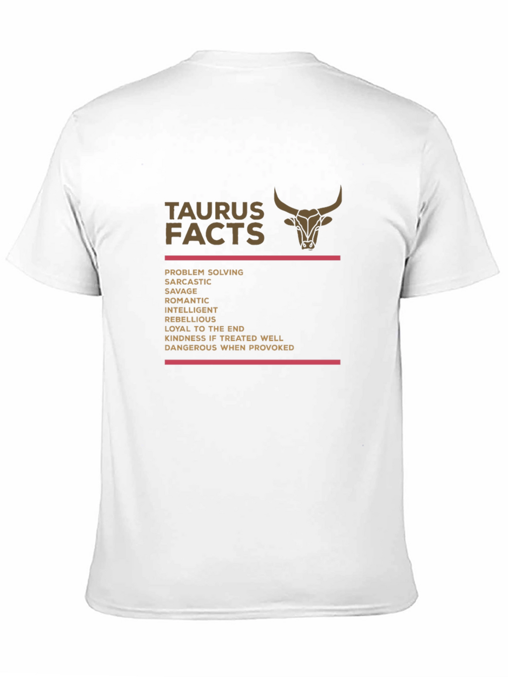 Taurus Facts Graphic Tee - Zodiac Sign T-Shirt