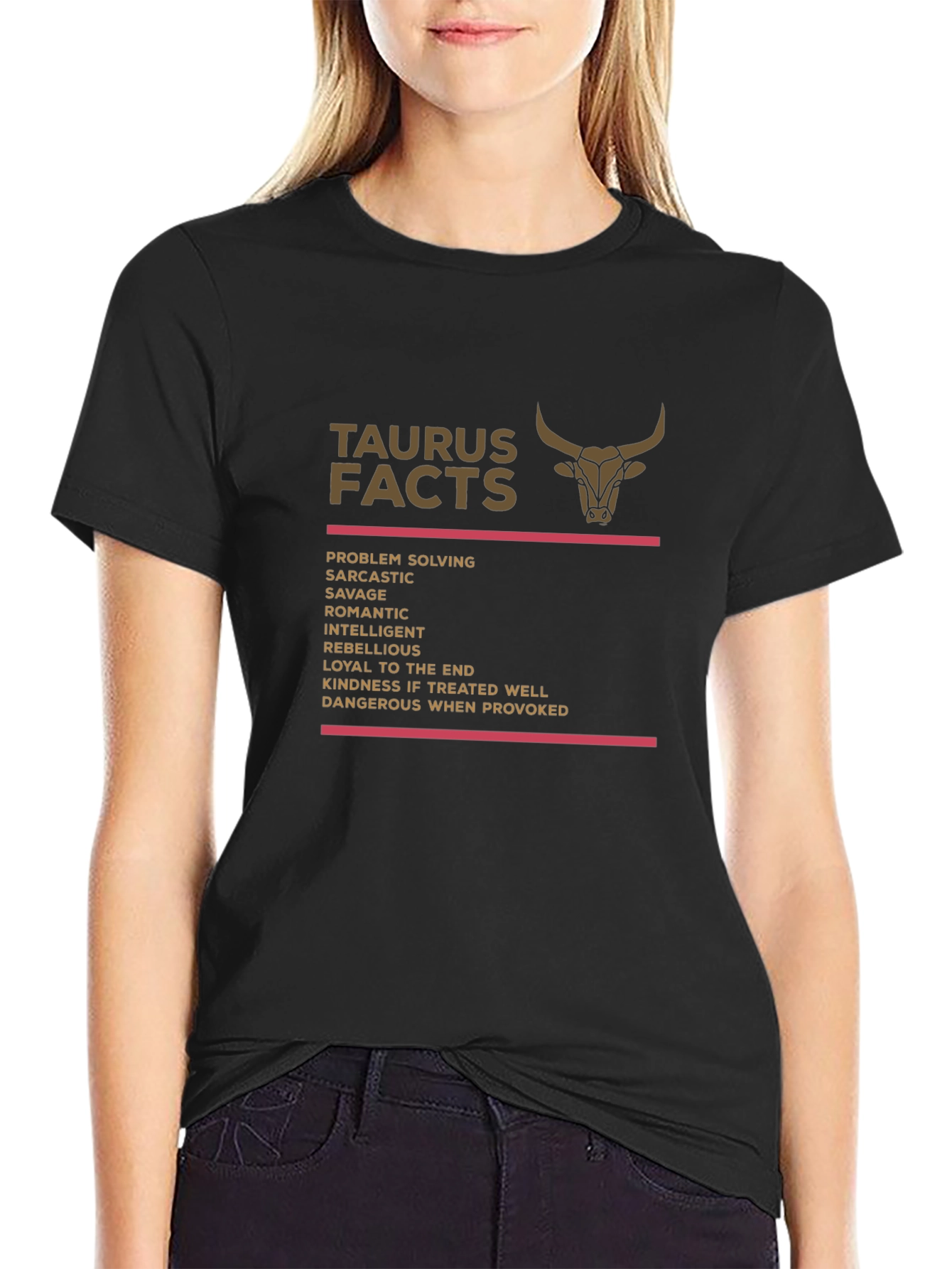 Taurus Facts Graphic Tee - Zodiac Sign T-Shirt