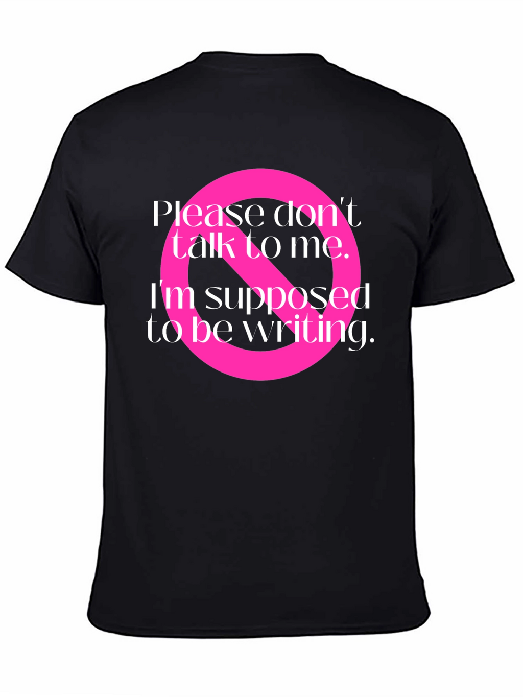 Writers Block T-Shirt: Do Not Disturb Graphic Tee