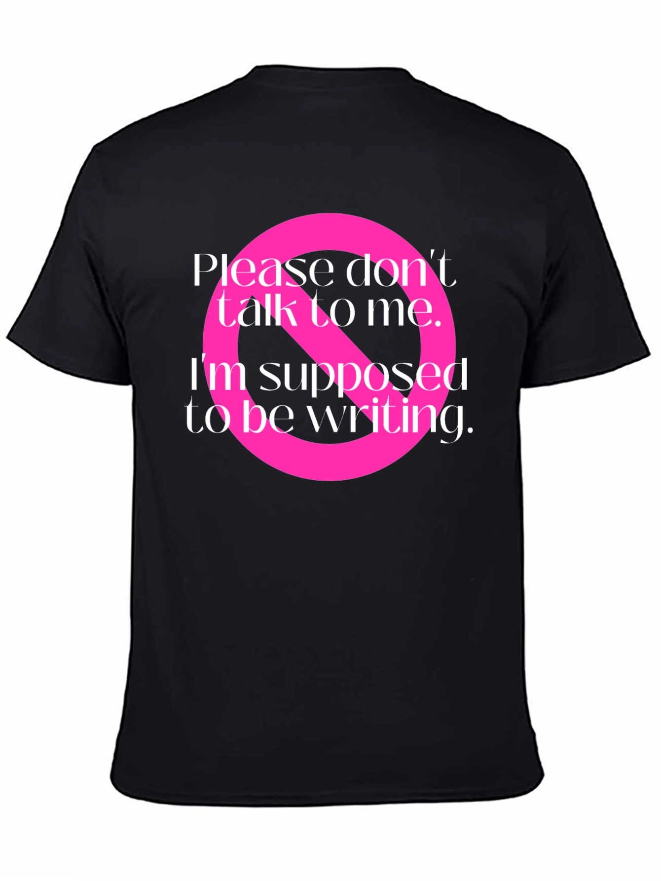 Writers Block T-Shirt: Do Not Disturb Graphic Tee