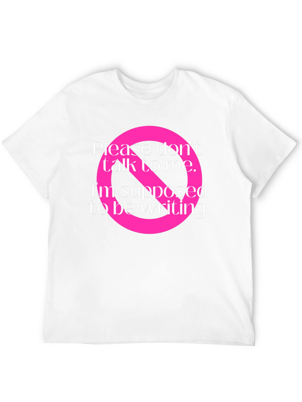 Writers Block T-Shirt: Do Not Disturb Graphic Tee