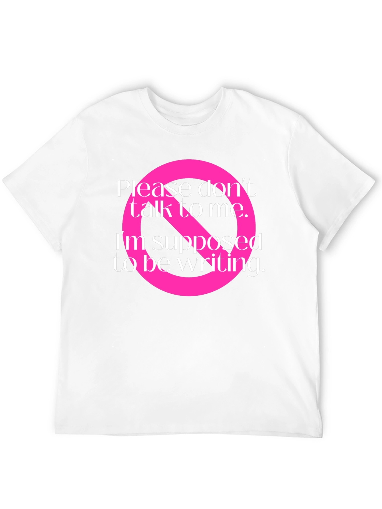 Writers Block T-Shirt: Do Not Disturb Graphic Tee