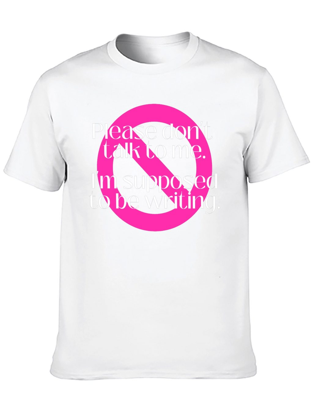Writers Block T-Shirt: Do Not Disturb Graphic Tee