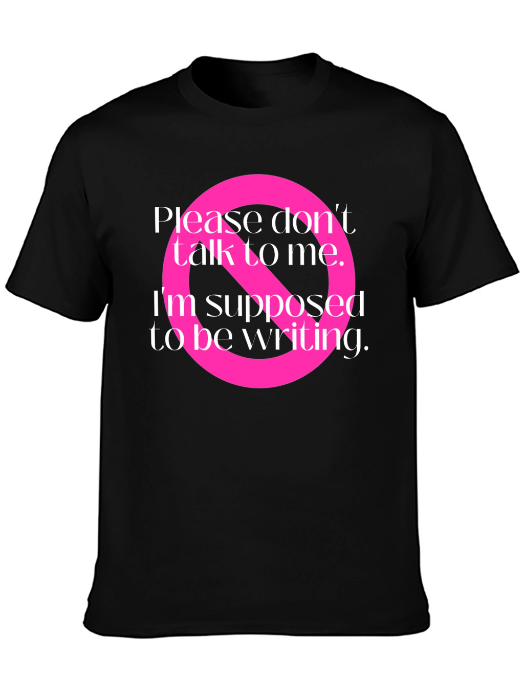 Writers Block T-Shirt: Do Not Disturb Graphic Tee