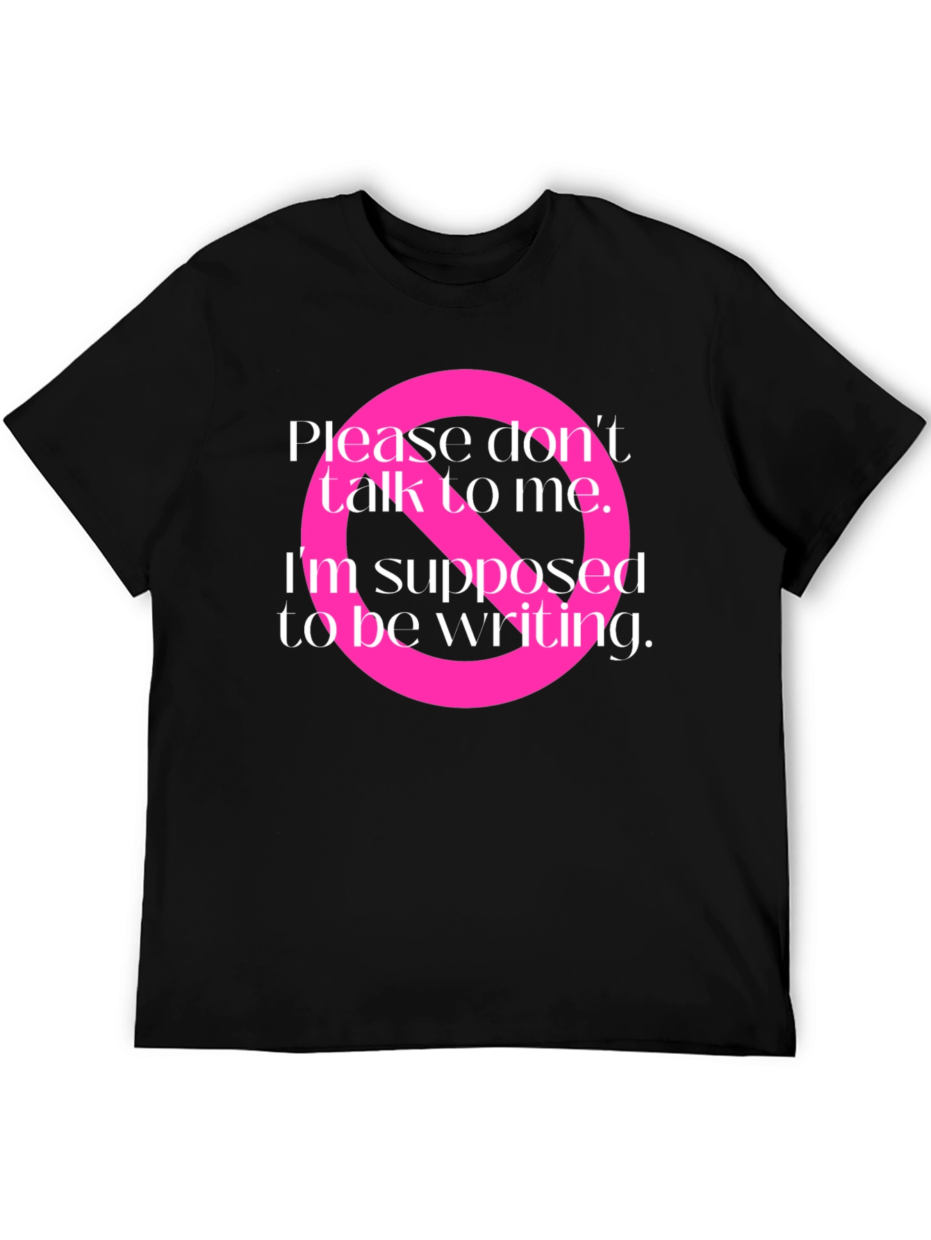 Writers Block T-Shirt: Do Not Disturb Graphic Tee