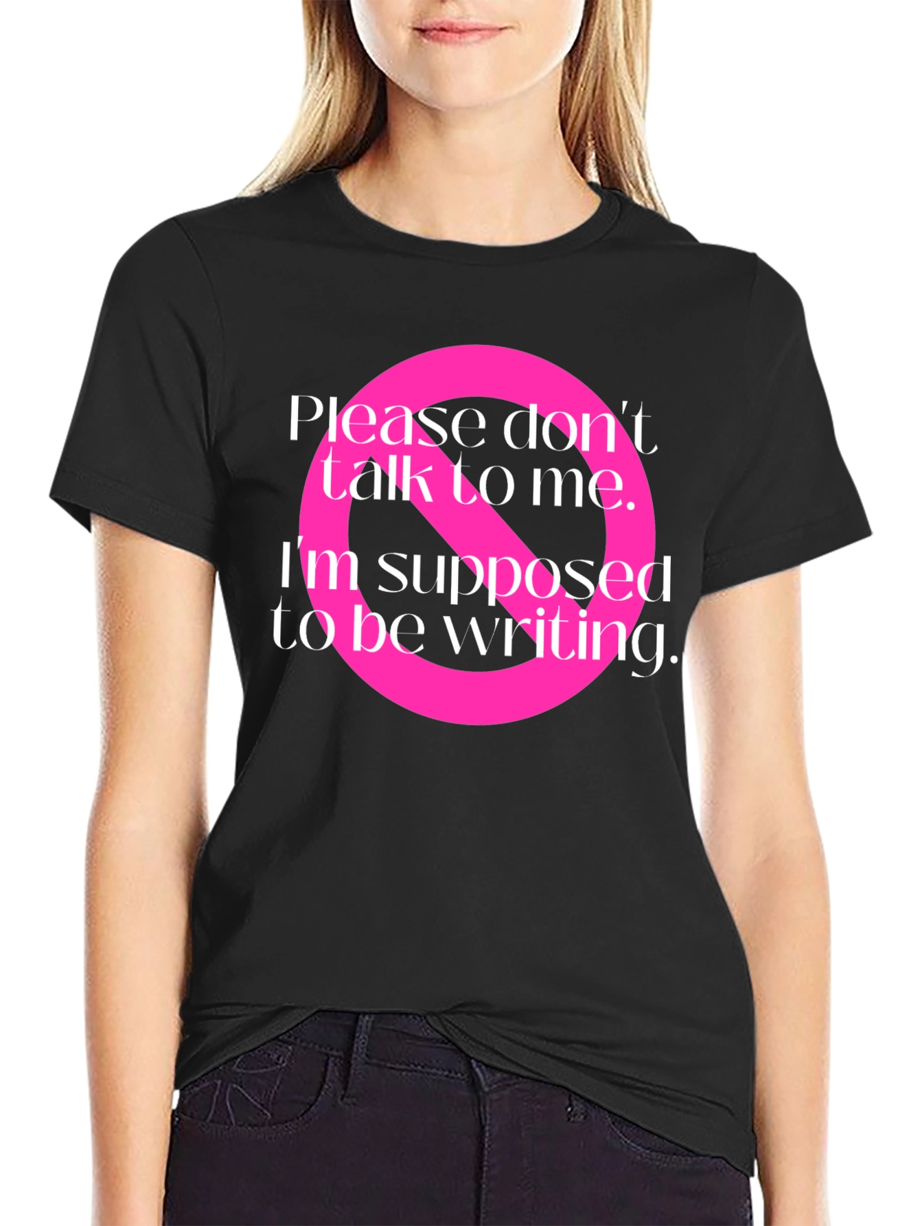 Writers Block T-Shirt: Do Not Disturb Graphic Tee