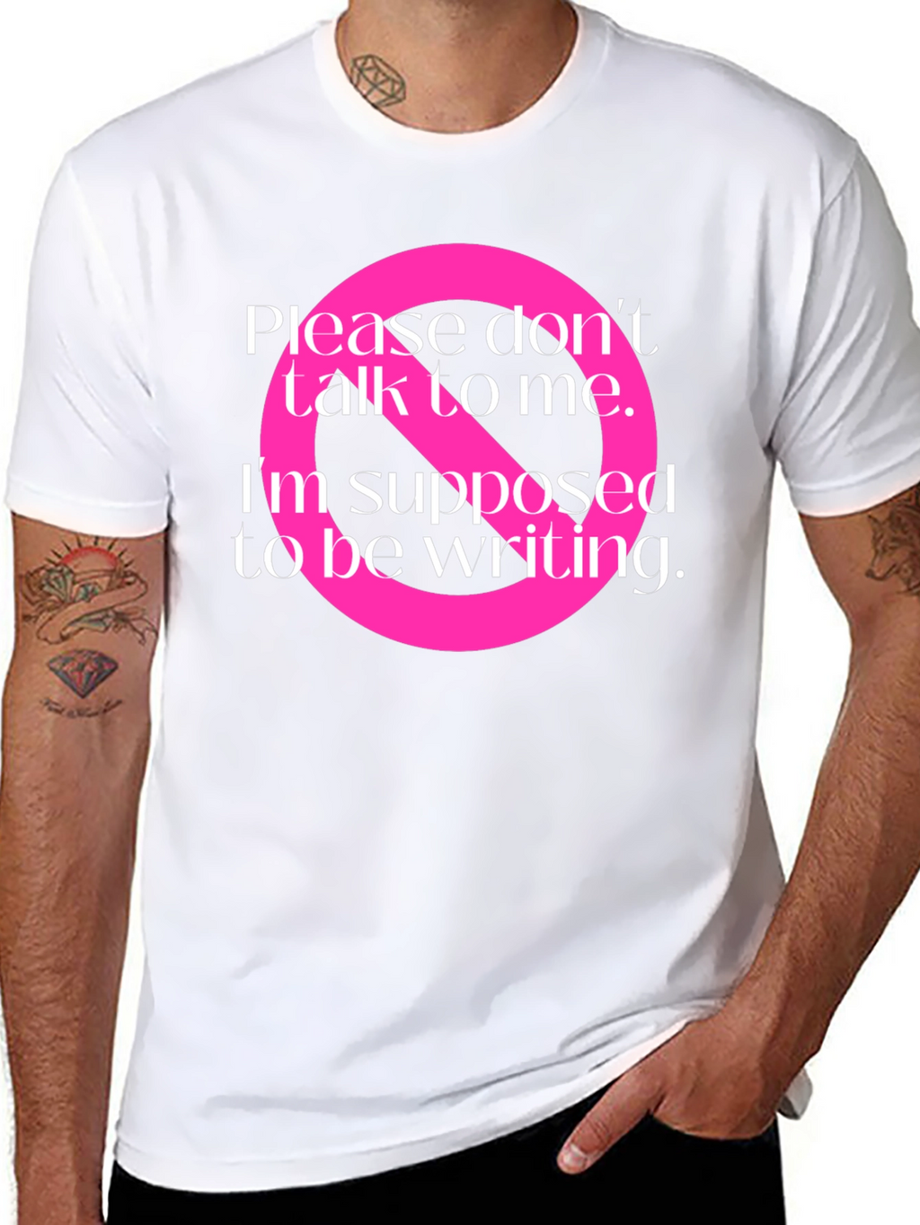 Writers Block T-Shirt: Do Not Disturb Graphic Tee