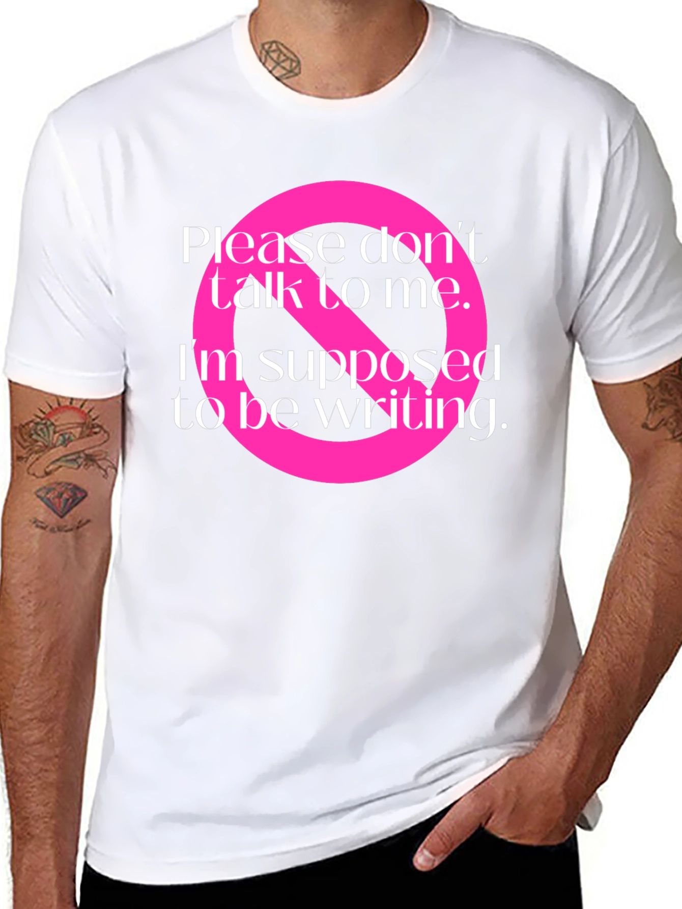 Writers Block T-Shirt: Do Not Disturb Graphic Tee
