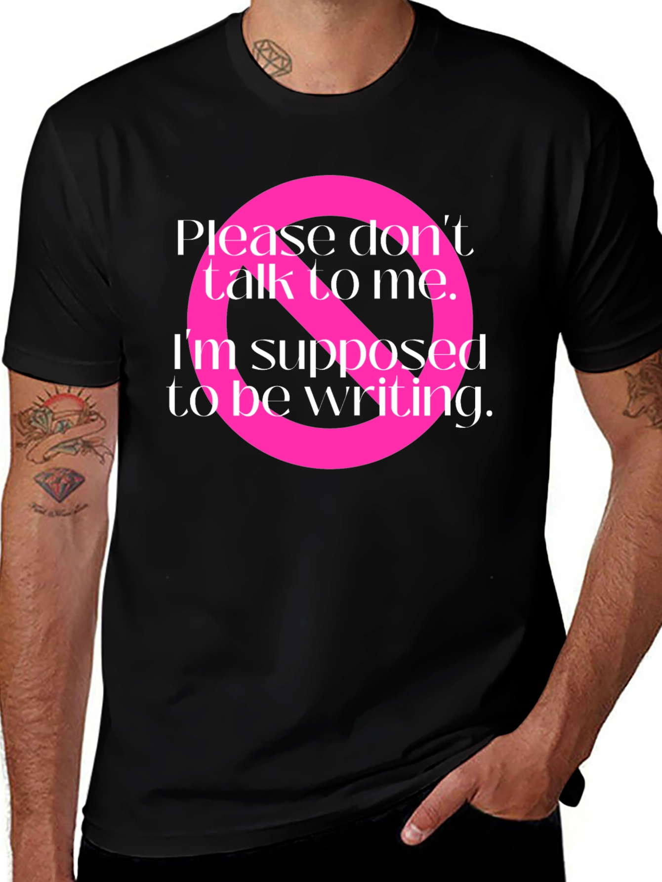 Writers Block T-Shirt: Do Not Disturb Graphic Tee