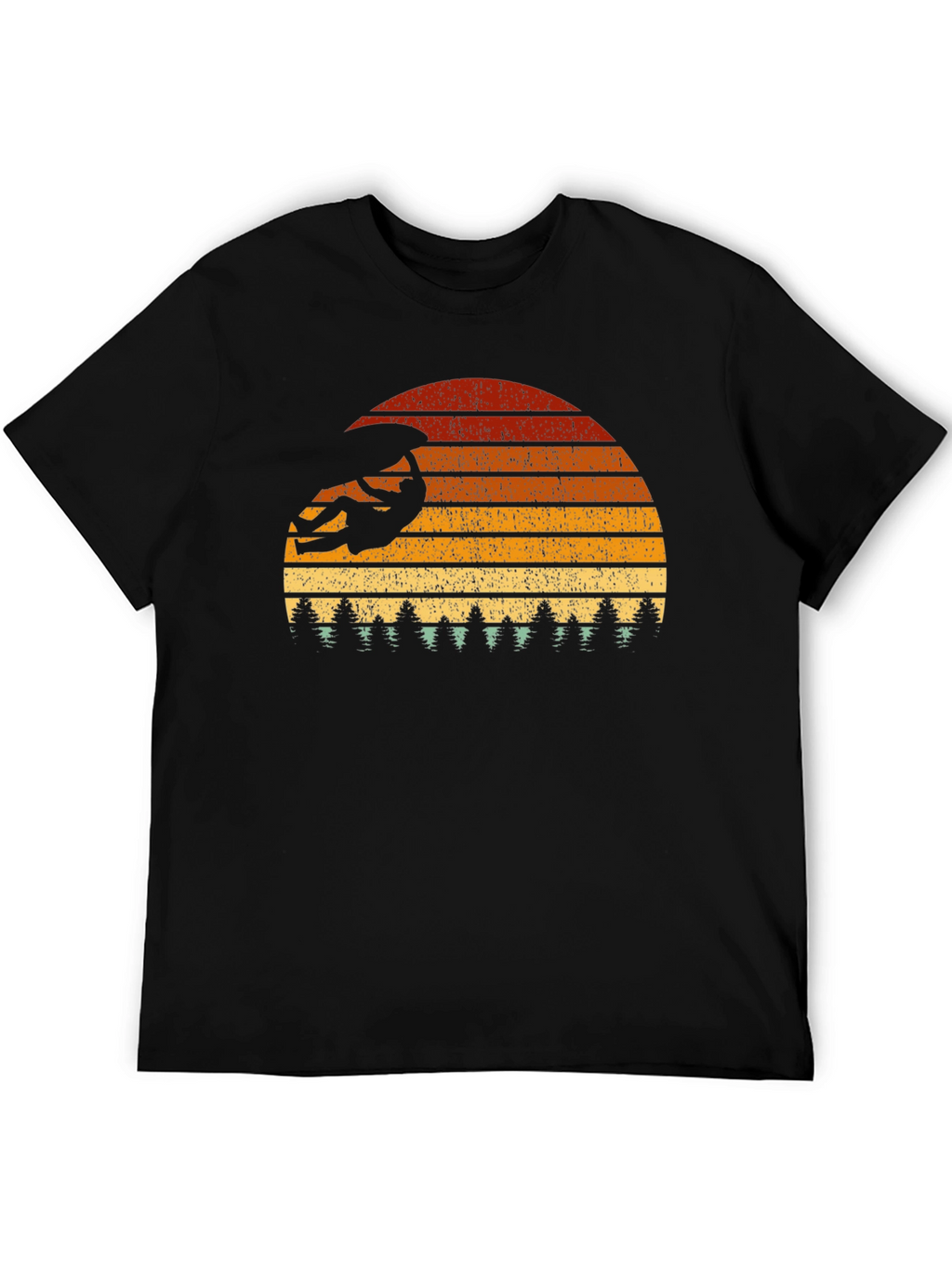 Climbing Sunset Graphic Tee - Black