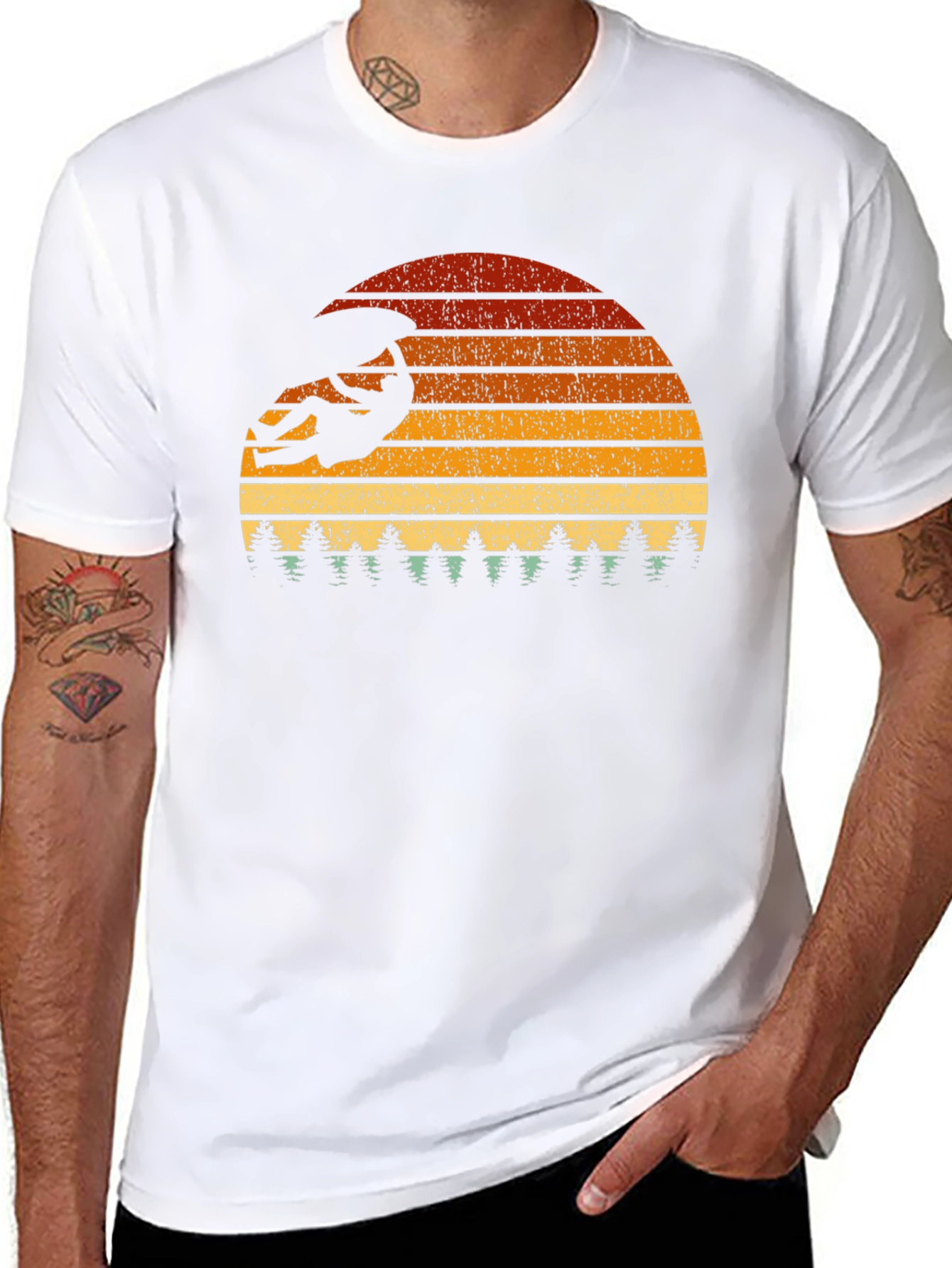 Climbing Sunset Graphic Tee - Black