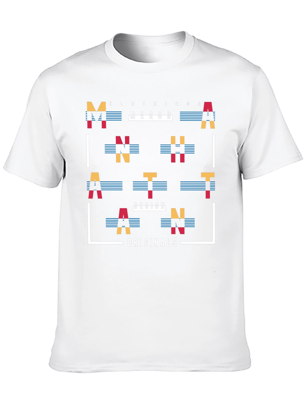 Abstract Graphic Print Mens Black T-Shirt