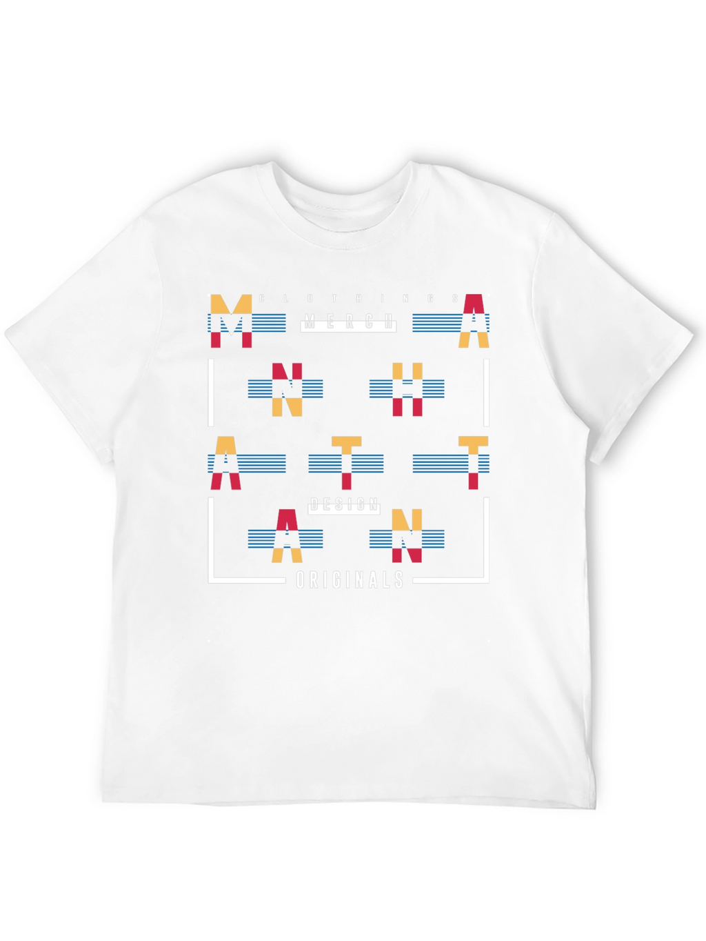 Abstract Graphic Print Mens Black T-Shirt