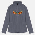 imaginative colorful shimmering insect with wings
