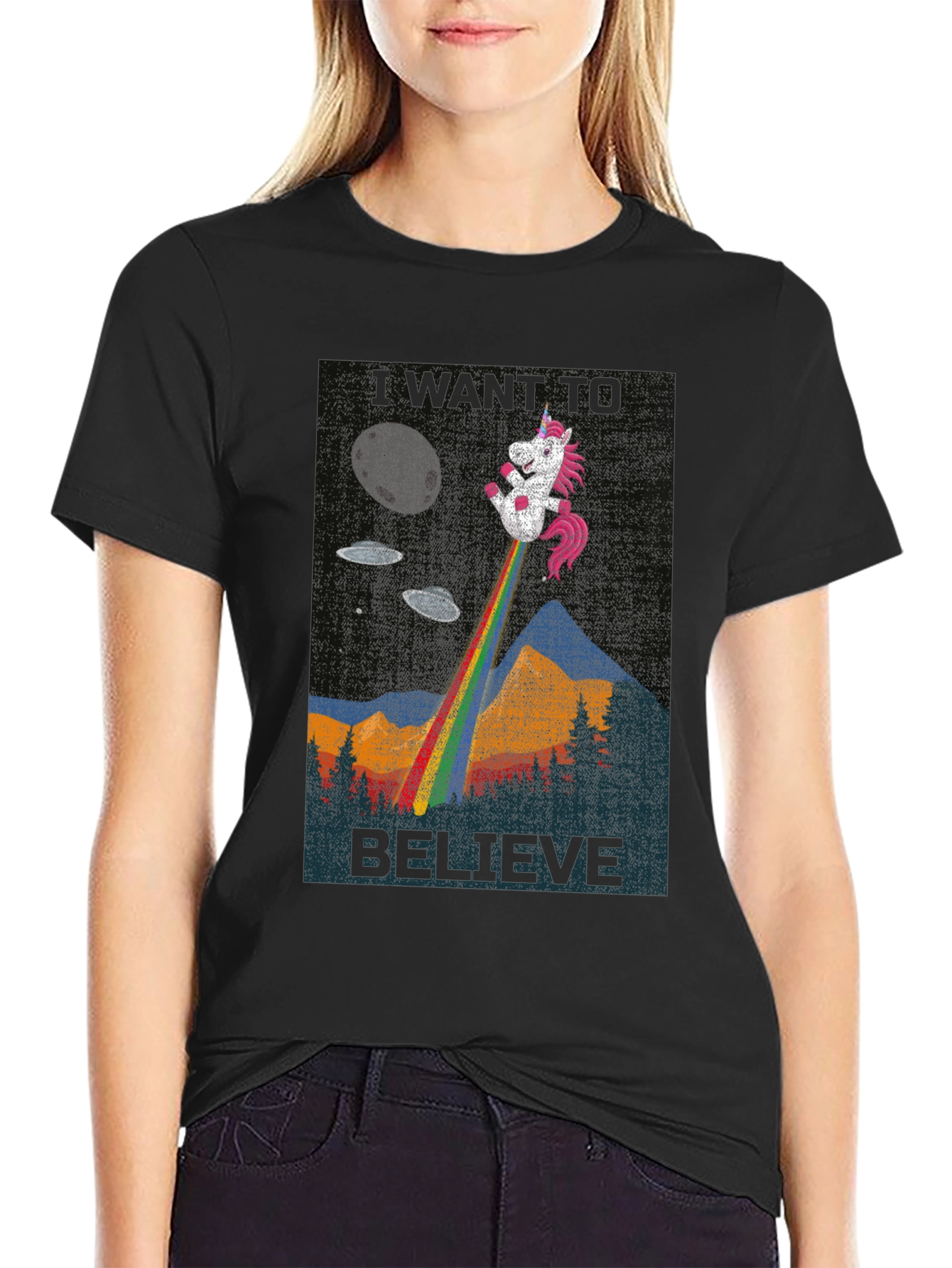 Believe Unicorn Graphic Tee