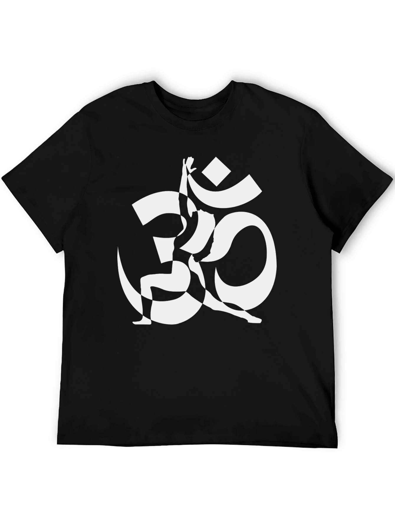 Yoga Om Symbol Graphic Tee - Black