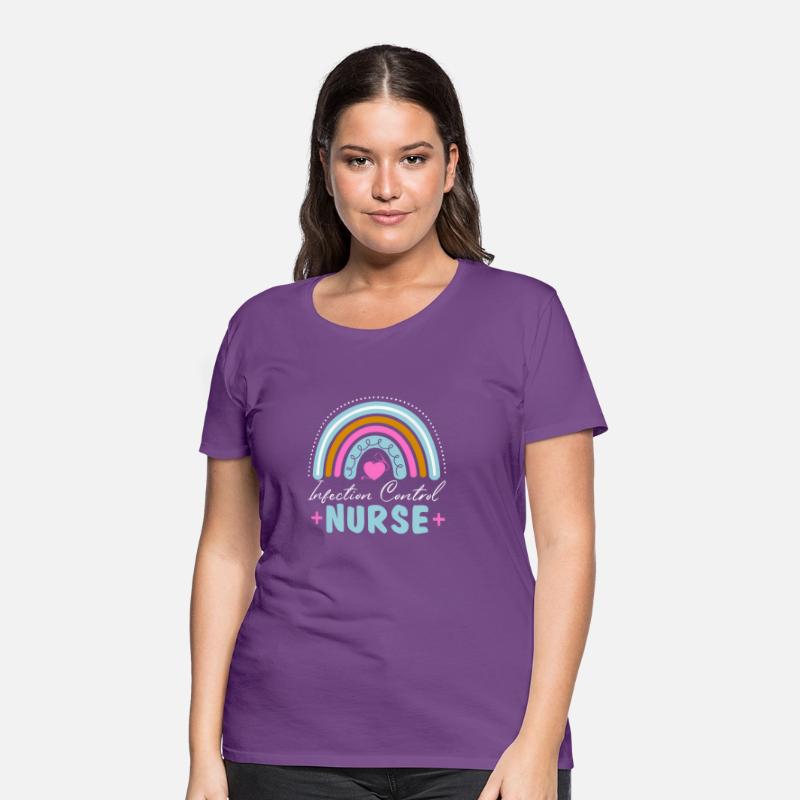 Infection Control Nurse Rainbow Style For