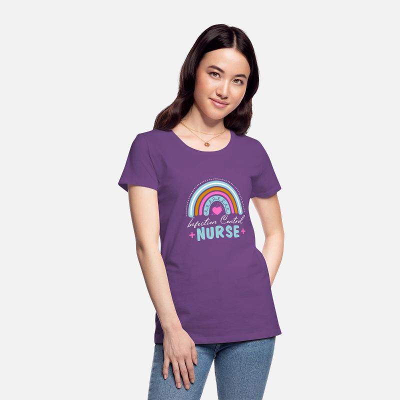 Infection Control Nurse Rainbow Style For