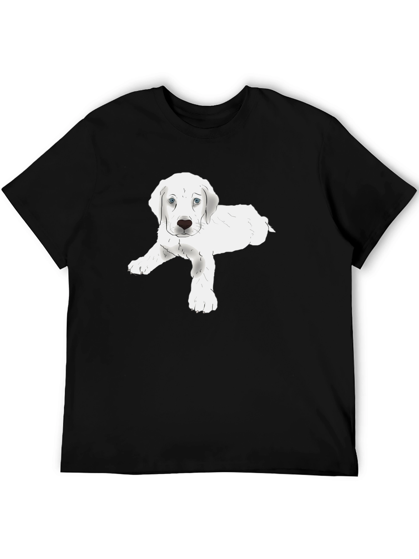 Cute Puppy Graphic Tee - Soft Cotton Blend T-Shirt