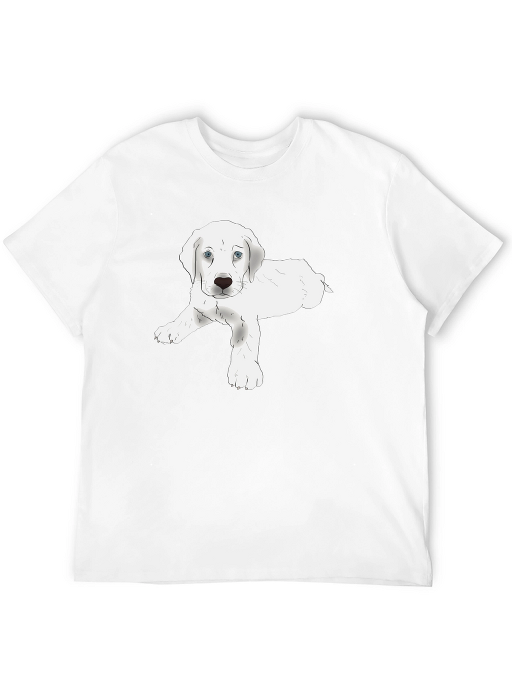 Cute Puppy Graphic Tee - Soft Cotton Blend T-Shirt