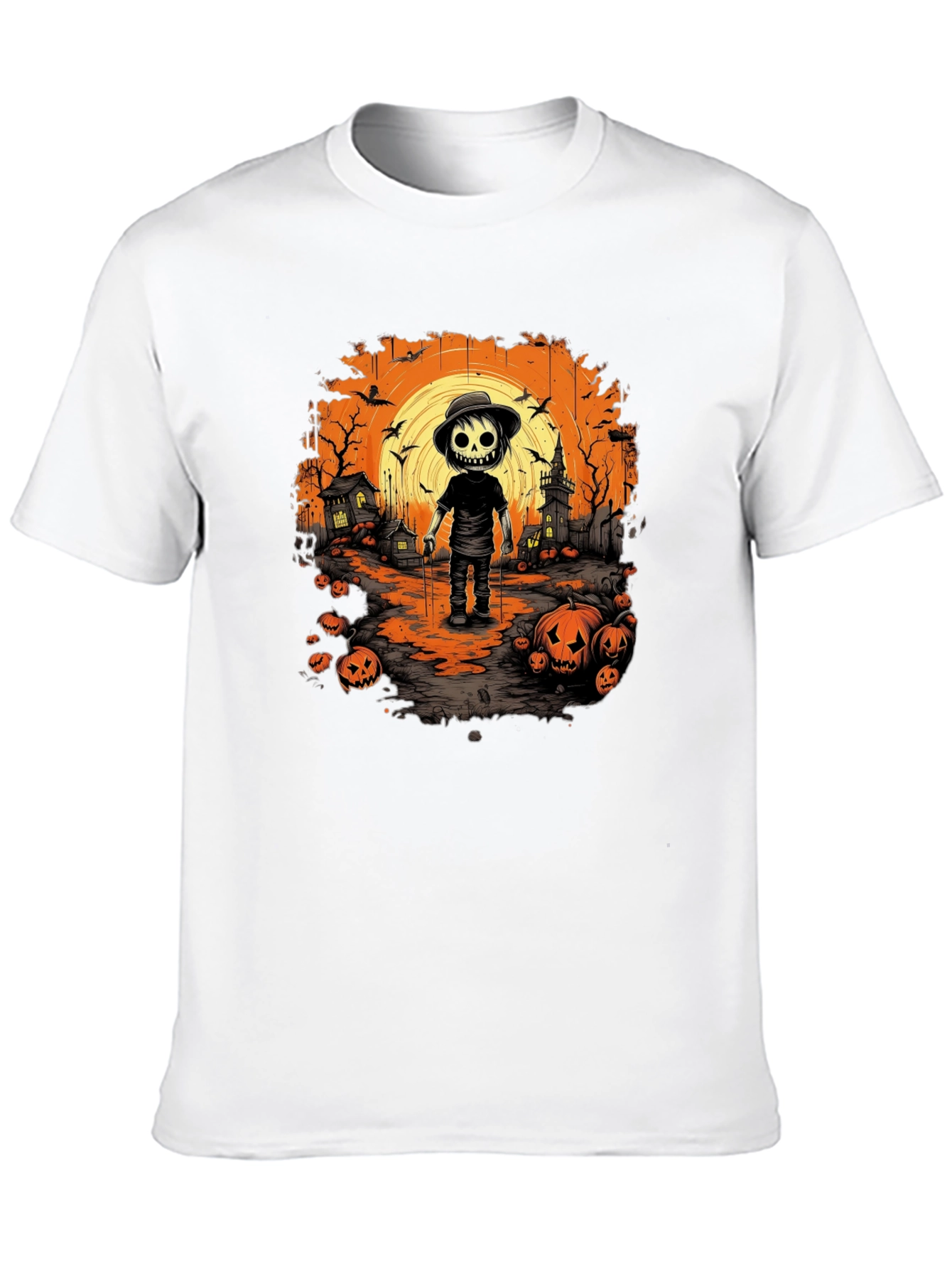 Halloween Skeleton Graphic T-Shirt