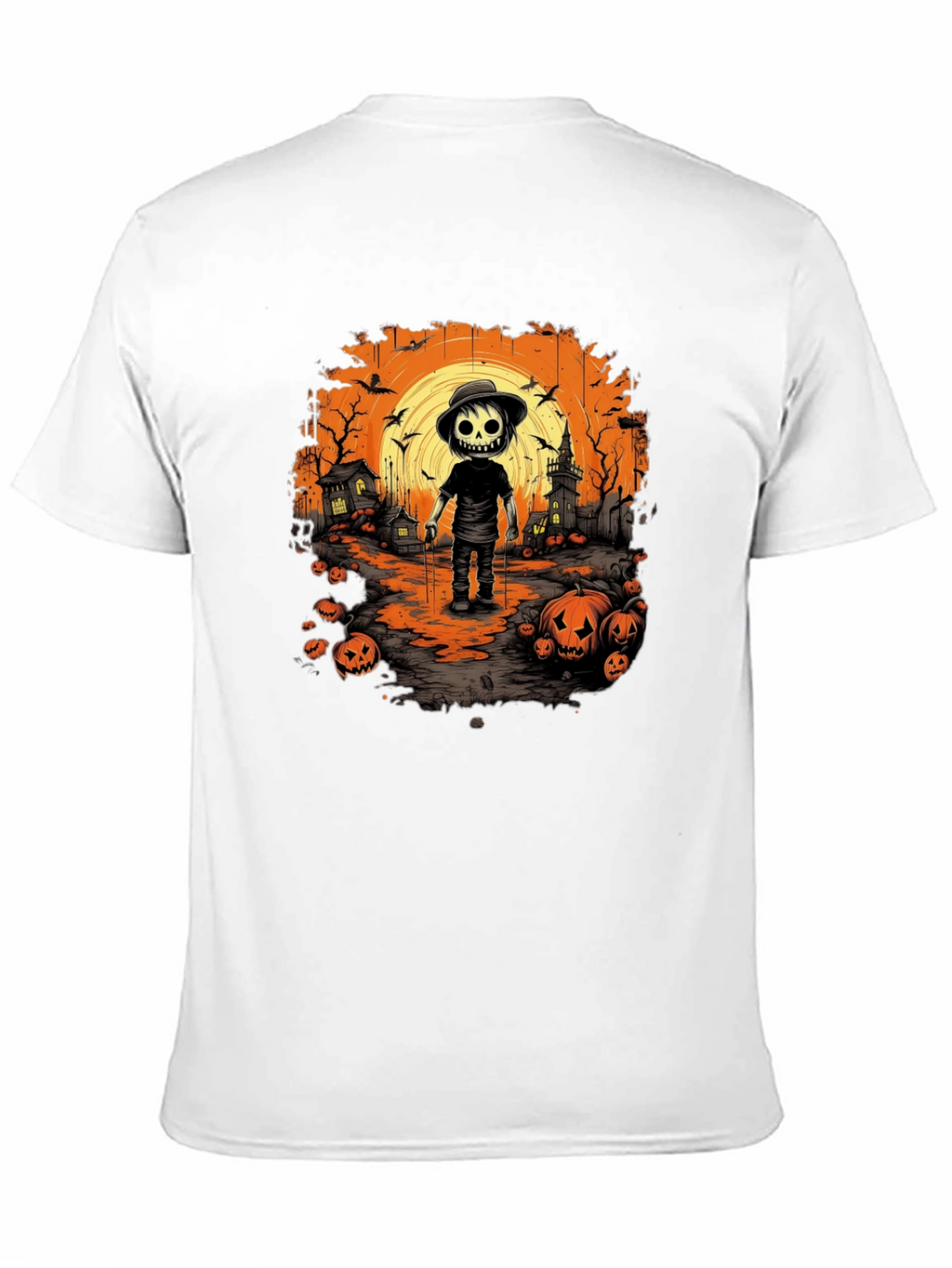 Halloween Skeleton Graphic T-Shirt