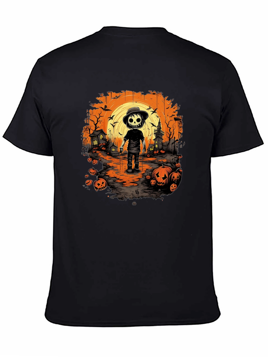 Halloween Skeleton Graphic T-Shirt