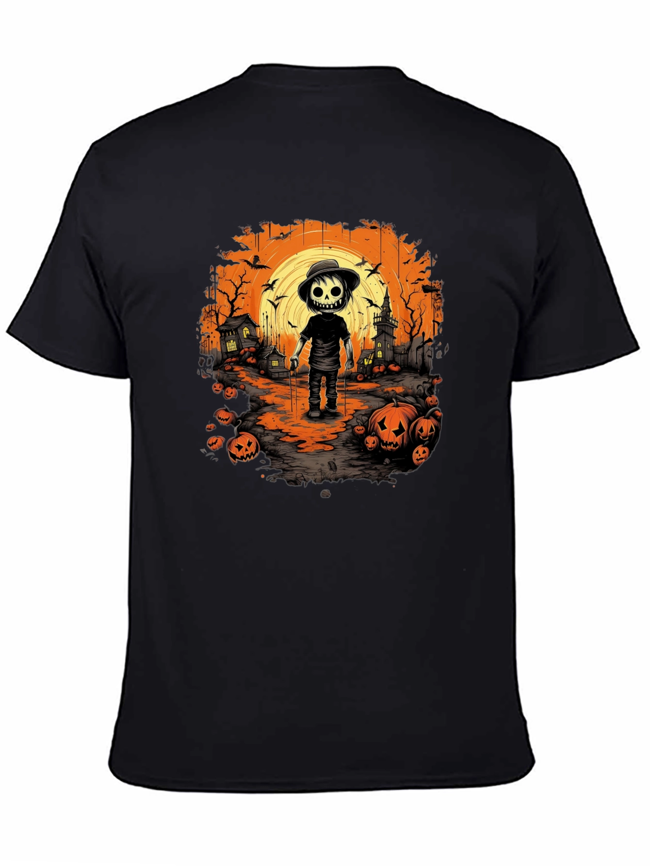 Halloween Skeleton Graphic T-Shirt